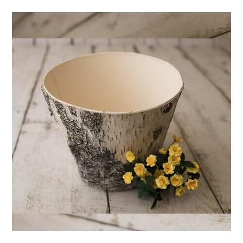 Newborn photography props Simulated stump Retro bucket Full moon props