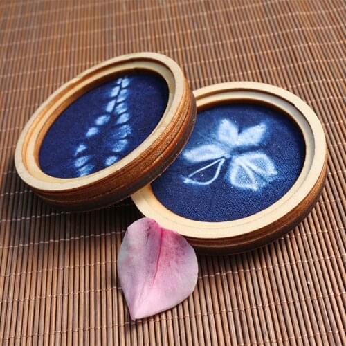 Handmade Tie-Dyed Retro Artistic Refrigerator Sticker and Magnet Sticker Cotton Wooden Decorative Sticker Creative Message