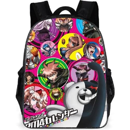 Danganronpa monokuma backpacks For Girls&Boys cute cartoon student schoolbag Kidsgirls book bags Large-capacity mochila infantil