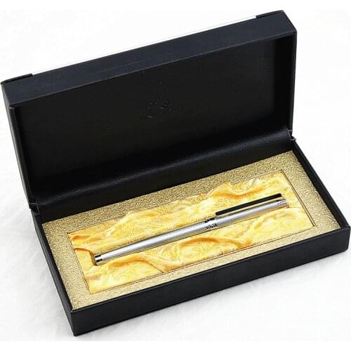 Luxury jinhao Metal Ballpoint Pen High Quality Business Writing Calligraphy Pens Office School Stationary Supplies Leather box