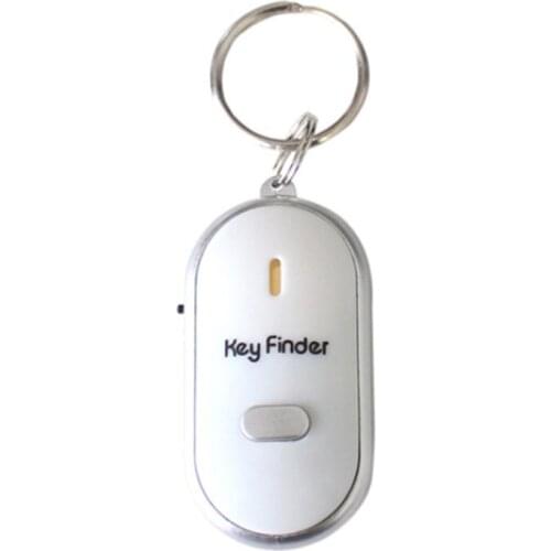 Smart Key Finder Anti-lost Whistle Sensors Keychain Tracker LED With Whistle Claps Locator