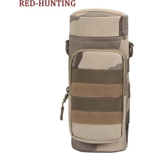 Outdoor Military Water Bottle Pouch Holder Tactical Kettle Gear Molle Pack Bag for Hunting Camping Trekking Travel