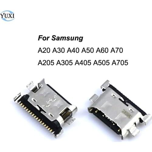 YuXi 5pcs USB Charging Port Plug Dock Connector Socket For Samsung Galaxy A20 A30 A40 A50 A60 A70 A205 A305 A405 A505 A705