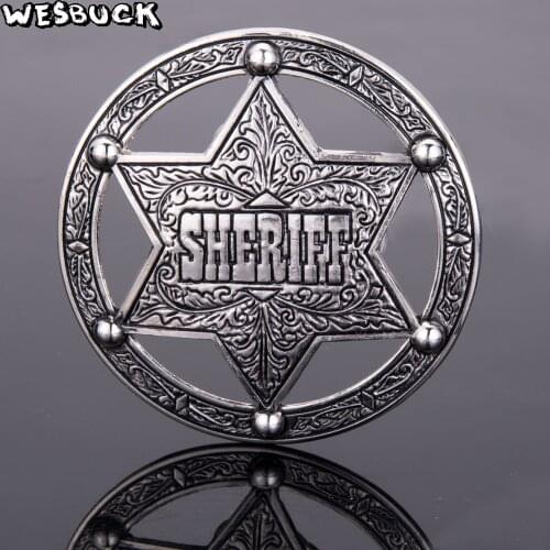 WesBuck Brand Fashion Cocky Belt Buckle Badge Pattern Metal Pin Buckles Fashion Trousers Accessories Boucle Ceinture