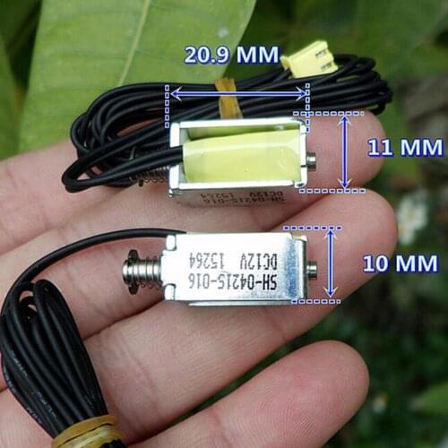 1pcs Through-type impact type push-pull DC12V direct acting electromagnet