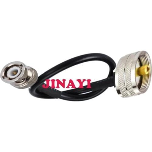 10pcs PL259 UHF male to BNC male connector Coaxial Cable RG58 50cm