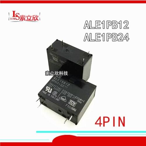 10PCS/LOT 100%new original relay ALE1PB12 12VDC ALE1PB24 24VDC 4PIN 16A 250V 12V 24V
