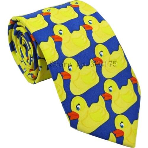 2018 Hot Fashion New Barneys How I Met Your Mother Ducky Tie Yellow Rubber Duck Necktie Ties Barney Ducky