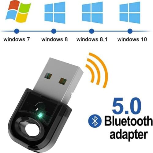 5.0 Bluetooth USB Audio Adapter Wireless USB Sound Card Adapter for Desktop Computer Headset Keyboard Speaker Printer Accessory
