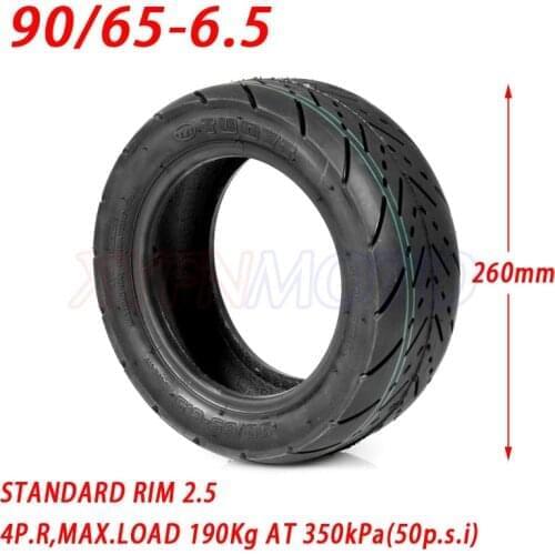 90/65-6.5 Vacuum Tire 11 Inch Refitted for Dualtron Thunder Electric Scooter Ultra Wear-resisting Tubeless Road Tyre