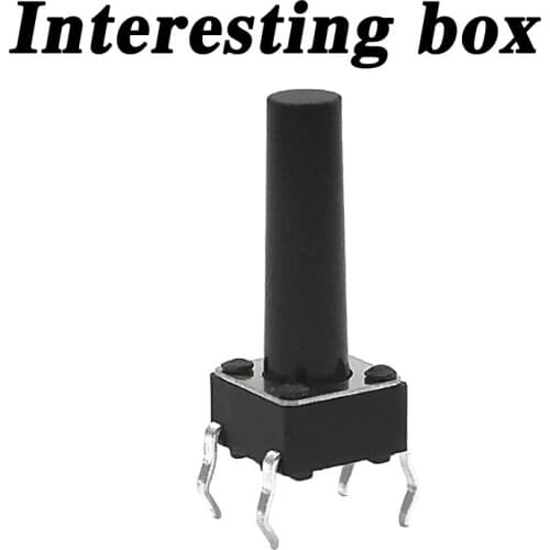 Free shipping TS-D001 light touch switch 6*6*15 pin copper pin key insert 6X6X15.0 custom stainless steel DIY handmade accessori