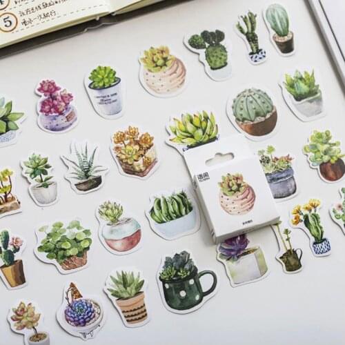 Fleshy Feelings Sticky Stickers Color Paper Decoracion Scrapbooking Office Stationery School Supplies Sticker Flakes 50PCS