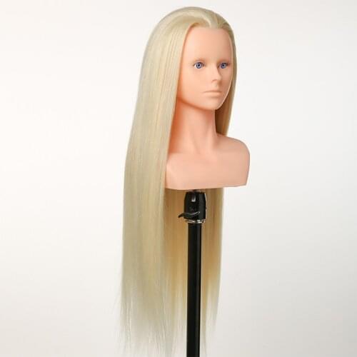 Best Selling Hairdresser Mannequin Head without make upTraining mannequin heads 15% Human Hair Hairdressing plastic Dolls Head