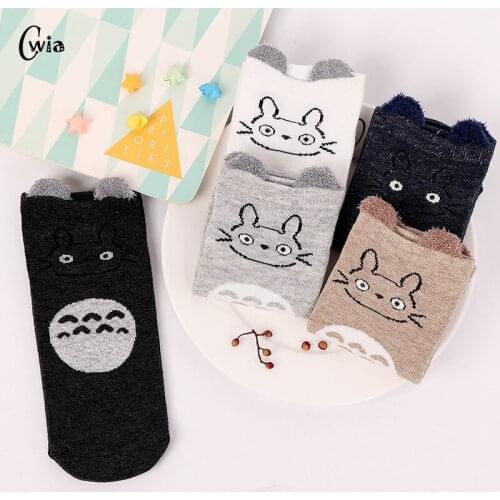 Colorful cat Invisible Short Woman Sweat summer comfortable cotton girl womens boat socks ankle low female 1pair=2pcs XG29