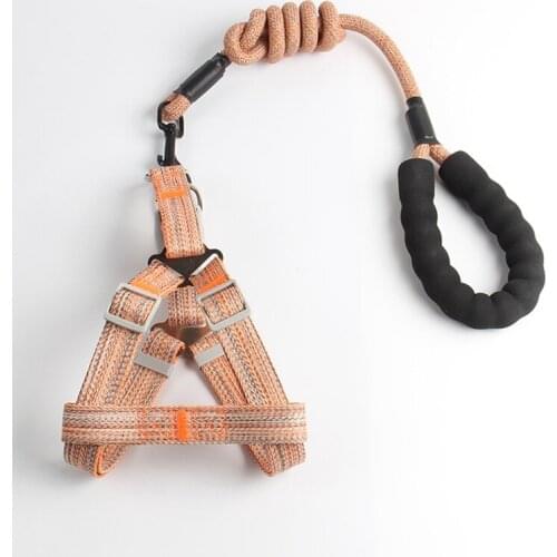Durable and comfortable Small medium Dog Leash and Harness Set for Small Dogs Cats Dog Chest Straps Traction Rope Pet Leash Belt