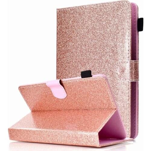 Luxury Glitter Bling Cover For Samsung Galaxy Tab A 8 2019 Case Universal Funda Tablet 8 inch For Huawei Mediapad M5 Lite 8 Case