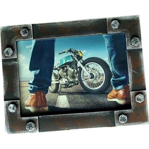 Family Industrial Photo Frame Home Decor Wooden Photo Display Frames