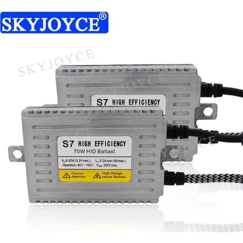 SKYJOYCE Original DLT S7 HID Ballast 12V 24V 70W High Efficiency DLT S7 HID Ballast Reactor For Car Headlight 70W 75W HID Kit
