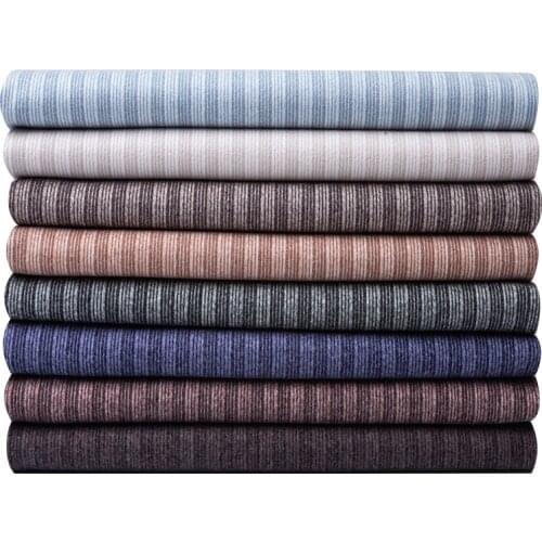 Thickened Fabric Milan Striped Imitation Woolen Cloth Suit Pants Coat Clothing Stripe Brocade for Sewing Diy Polyester 50x150cm