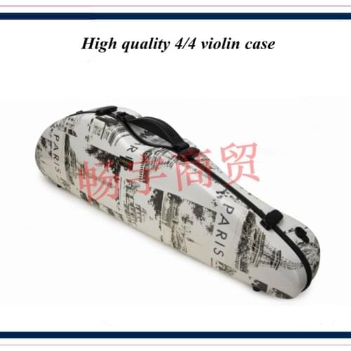 High quality Professional violin case 4/4 FRP carbon fiber Eiffel Tower Fashion style violin parts violin accessories 032