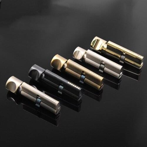 Indoor Door Cylinder Lock Biased 70mm 3 Keys Anti-Theft Entrance Pure Copper Door Lock Home Bedroom Security Lock Cylinder