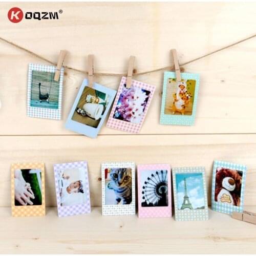 20 Pcs/Lot DIY Scrapbook Decorative Photo Albums Memo Stickers Paper Photos Frame For Instax Mini Film Home Decor 9cm x 6cm