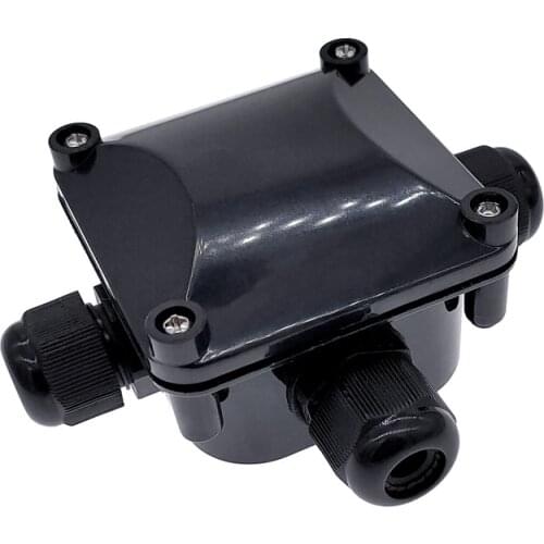 3 Way PG11 Outdoor Waterproof ABS Plastic Gland Electrical Junction Box IP68 electrical cable connector t shape free shipping