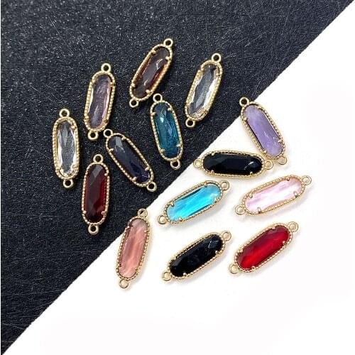5pcs/bag of Exquisite Color Natural Crystal Pendant 4X18mm DIY Handmade Jewelry Accessories Irregular Ladies Jewelry