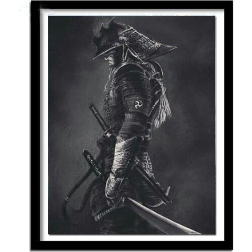 5d Diamond Painting Japanese Samurai Square Round Rhinestone Pictures Diamond Embroidery Diamond Mosaic hobbies and craft