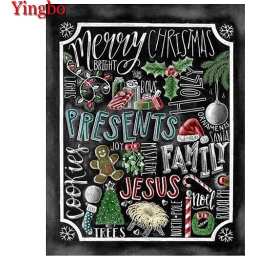 DIY Diamond Painting Merry Christmas Full Square Drill DIY Diamond Embroidery Sale Handmade Mosaic Craft 5D Home Decoration