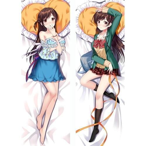 Anime Dakimakura Rent A Girlfriend Mizuhara Chizuru Female Hugging Body Pillow Case Home Bedding Pillow Cover