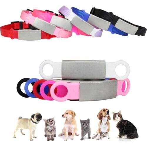 12pcs/lot Pet ID Tags Stainless Steel Personalized For Small Dogs Cats Dog Nameplate Tags Collar Accessories