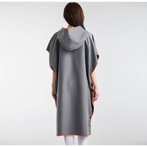 Adult Quick-Drying Beach Changing Bathrobe With Hood Soft Beach Bathrobe Cloak Swimming Absorbent Wearable Bath Beach Cape