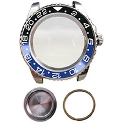 Sapphire Mirror Watch Case with Single Calendar For Japan Miyota 8215 821A Automatic Mechanical Movement Repair Replacement