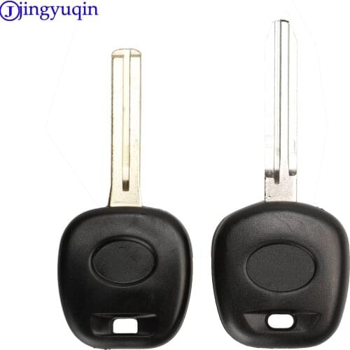 Jingyuqin 10ps Uncut Replace Remote Transponder Ignition Car Key Shell Cover Case for Toyota Tacoma Toy43 Toy48 Blade