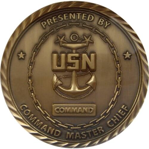 Cheap custom 3D Antique Brass Challenge Coin with Rope Edge cheap custom rope edge coins with antique brass color