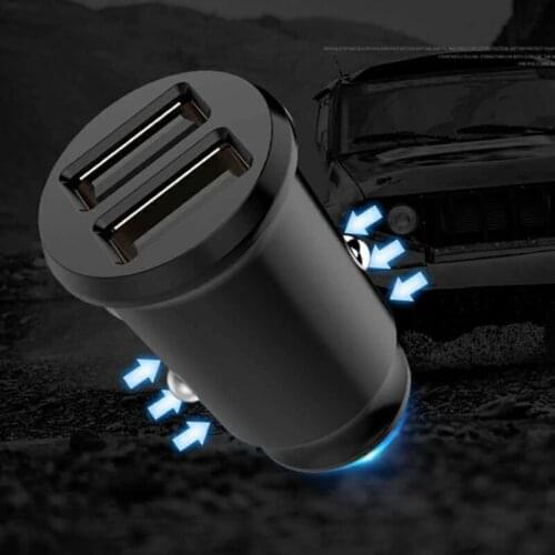 Dual USB Fast Car Charger For Phone 5V 3.1A Auto Charger Adapter Mobile Phone 2 Port Car Charging