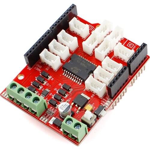 Elecrow Crowtail Motor Base Shield v2.0 Updated for Smart Car Robot Dual Channel Motor Driver Electronic DIY Kit with 8 LED Line