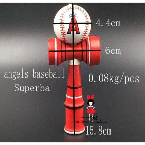 Fedexie free shipping 100piece angels baseba Kendama Ball Japanese Traditional Game Kids Superba