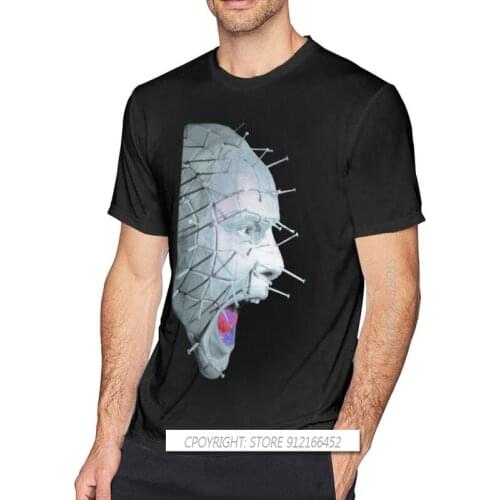 Hellraiser T Shirt Pinhead Scream - Hellraiser T-Shirts Cotton Short Sleeves Tees Shirt Fun Summer Male Tshirt Streetwear