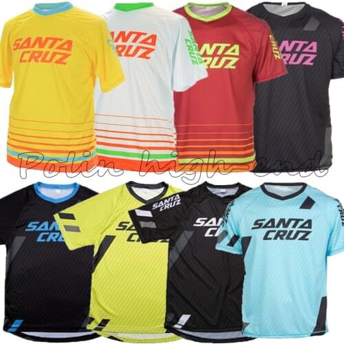 Lrcra Cycling Clothing Short Sleeve MTB Motocross Enduro Road Bike Jersey Off Road Male Bicycle Shirt DH Clothes Downhill Shirt