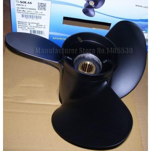 Quality Outboard Propeller For Suzuki 2 stroke 150-250hp outboard motor parts propeller Model No.15.3*21