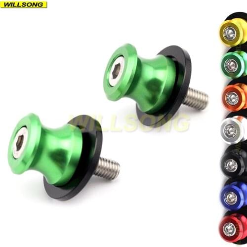 Swingarm Spools Crash Slider Stand Screw For KAWASAKI Z 650/800/900/1000/1000SX ZX6R ZX10R NINJA 650 Motorcycle Support 8mm
