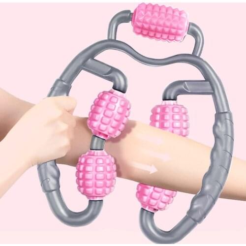 3 Colors Ring Clip Leg Muscle Massager Foam Roller Muscle Gym Yoga Pilates Sports Relaxation Calf Body Shaping Equipment