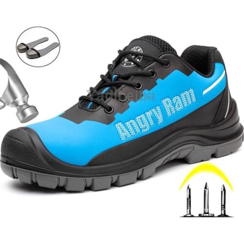 Work Safety Shoes Men 2021 New Safety Boots Waterproof Sneakers Anti-puncture Work Boots Indestructible Steel Toe Security Shoes
