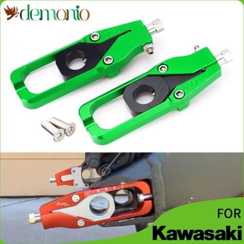 LOGO Z900 CNC Tensioners Catena Rear Axle Spindle Chain Adjuster for Kawasaki Z900 2017 2018 2019 2020 2021 Z 900 z-900