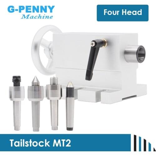 New Design Single sale Movable Tailstock Optional 4 heads and brackets work with Rotary Axis A axis 4th Axis For CNC Engraving