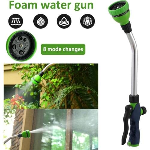 Garden Long pole water gun Adjustable eight kinds shower mode spray irrigation tool Satisfy of Watering plant,car wash,clean