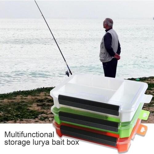Anti-Scratch Plastic Portable Fishing Box Outdoor Lure Hooks Case for Fishing