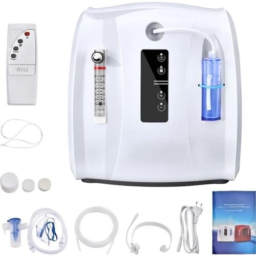 US Stock New Portable 1-6L Air Purifier for Home Travel Use Oxygen Concentrator Oxygen Machine Anion Function Without Battery